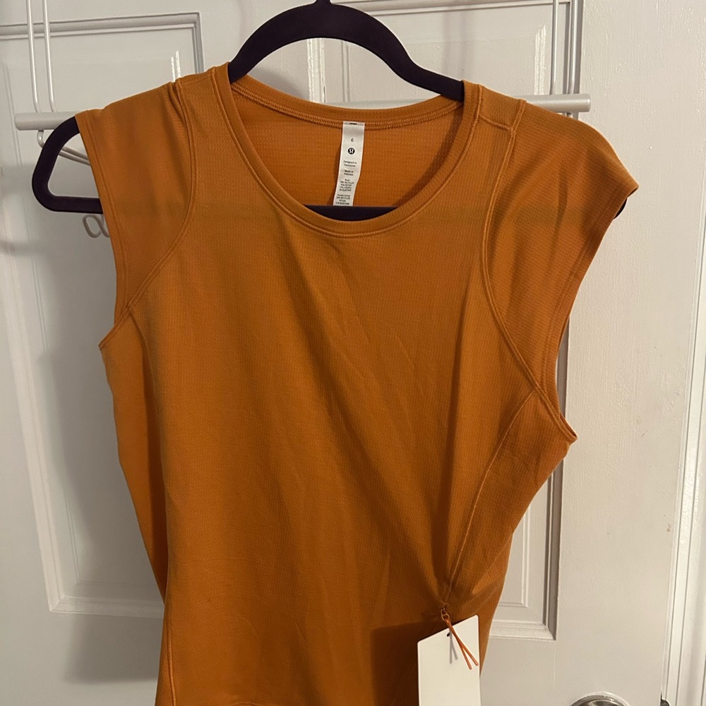 lululemon athletica Women's Cap Sleeve Hiking Shirt - Burnt Amber